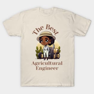 Agricultural Engineer Black Woman T-Shirt